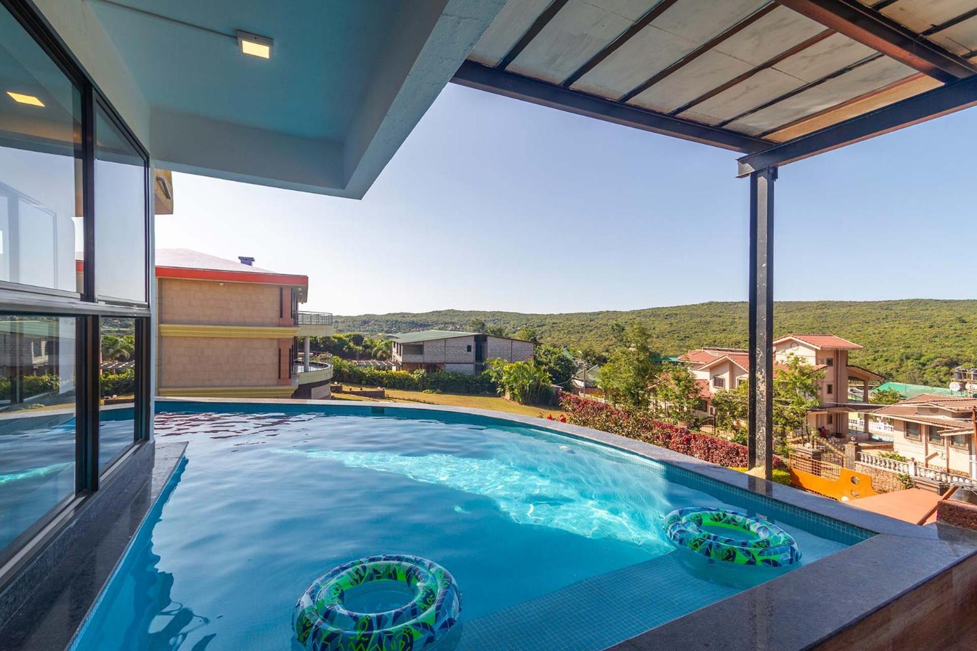 Villa Stayvista's Serenity Hills: Luxe Retreat With Valley Views And Pool