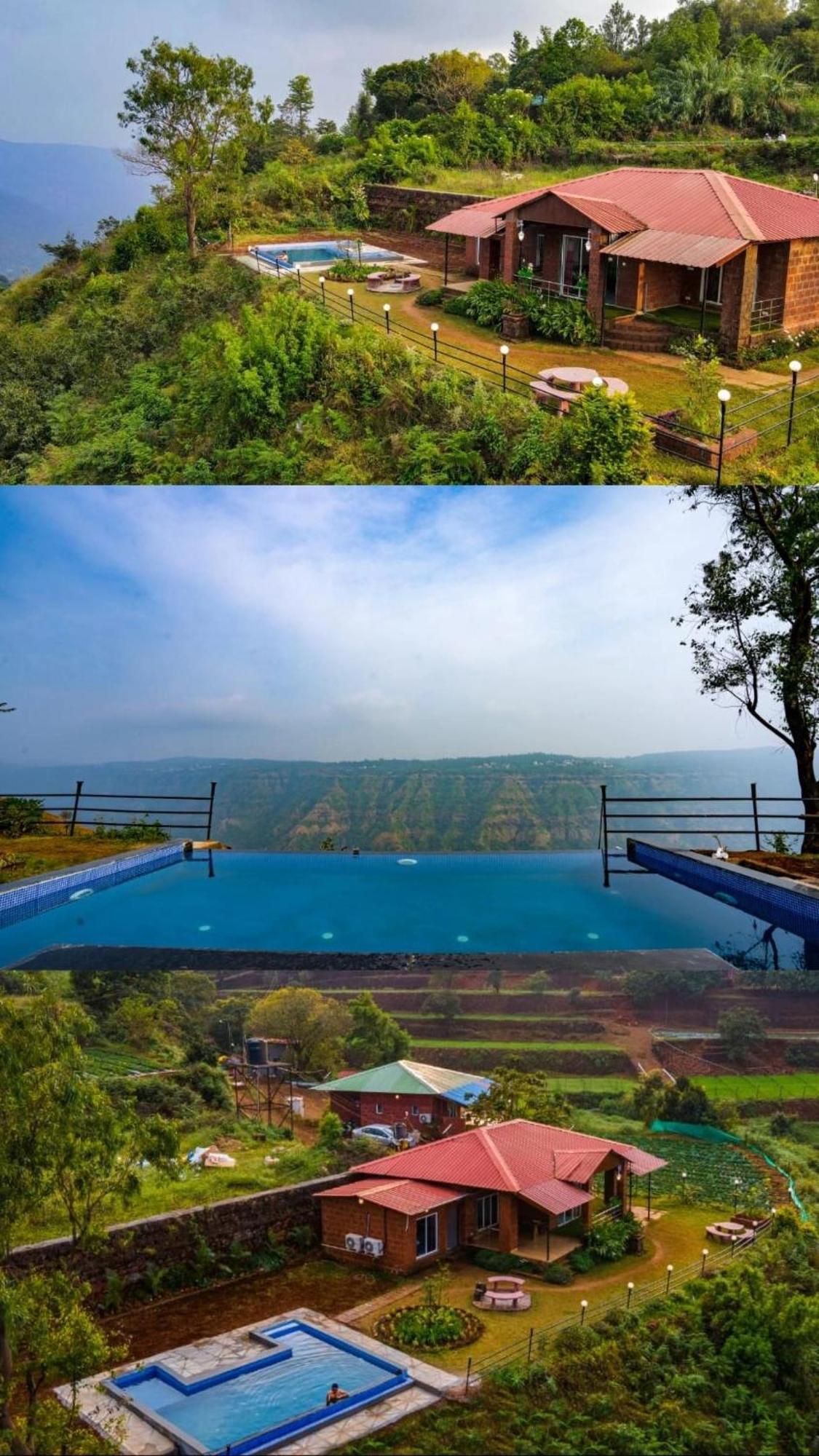 Lifeline - Miracle 5bhk Infinity Pool With Breathtaking Valley View And Huge Lawn Area * Mahabaleshwar